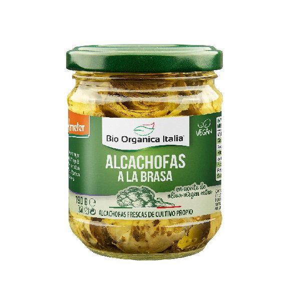 BIO ORGANICA ITALIA Alcachofas a la brasa en aceite 190gr. Demeter BIO ORGANICA ITALIA Alcachofas a la brasa en aceite 190gr. Demeter