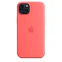 Apple MT163ZM/A Funda para iPhone 15 Plus (6.7") de Silicona Color Rosa Compatible con MagSafe