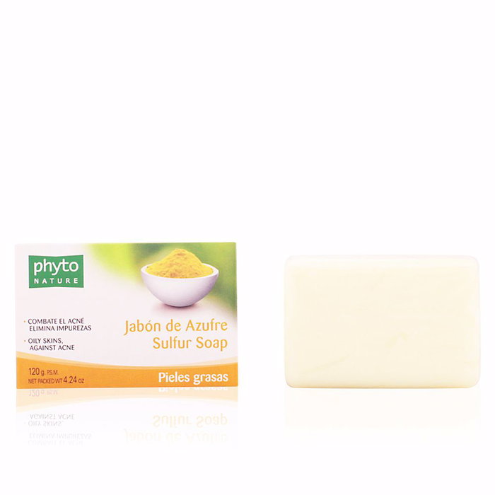 Luxana Phyto Nature Jabón de azufre 120 g Pastilla para piel grasa con acné y puntos negros Luxana Phyto Nature Jabón de azufre 120 g Pastilla para piel grasa con acné y puntos negros
