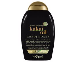 Ogx Acondicionador Aceite de Kukui Anti-frizz para Cabello Liso y Brillante, Bloquea Humedad, 385 ml