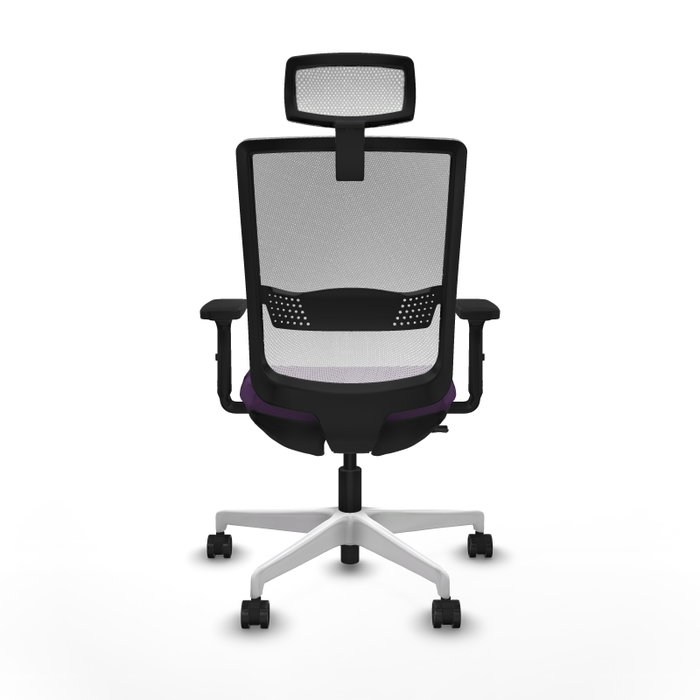 PIQUERAS Y CRESPO Silla de oficina Haches Morada y Blanca PIQUERAS Y CRESPO Silla de oficina Haches Morada y Blanca