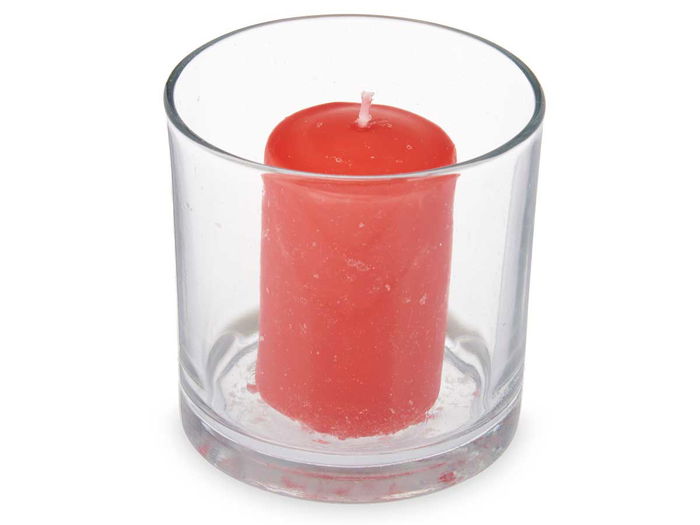 Acorde Portavela Taco Vela Frutos Rojos 10x10x10 cm (Set de 6)