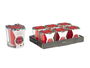 Acorde Portavela Taco Vela Frutos Rojos 10x10x10 cm (Set de 6)