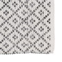 Alfombra Gris-Blanco Poliester-Algodón 120 X 180 cm