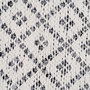 Alfombra Gris-Blanco Poliester-Algodón 120 X 180 cm