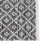 Alfombra Gris-Blanco Poliester-Algodón 120 X 180 cm