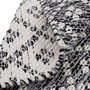 Alfombra Gris-Blanco Poliester-Algodón 120 X 180 cm