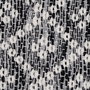 Alfombra Gris-Blanco Poliester-Algodón 120 X 180 cm
