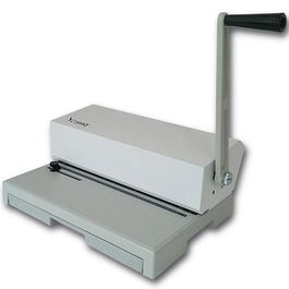 Yosan Encuadernadora 64 Paso 5:1 Espiral Manual Folio Apaisado Gris