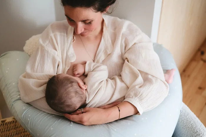 Tineo TIN3275052061614 Almohada de Maternidad de Algodón Verde Agua Estrellas