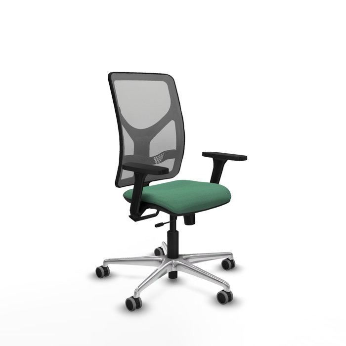 PIQUERAS Y CRESPO Silla de oficina Motilla con mecanismo Sincro/Traslack, Verde esmeralda y Gris PIQUERAS Y CRESPO Silla de oficina Motilla con mecanismo Sincro/Traslack, Verde esmeralda y Gris