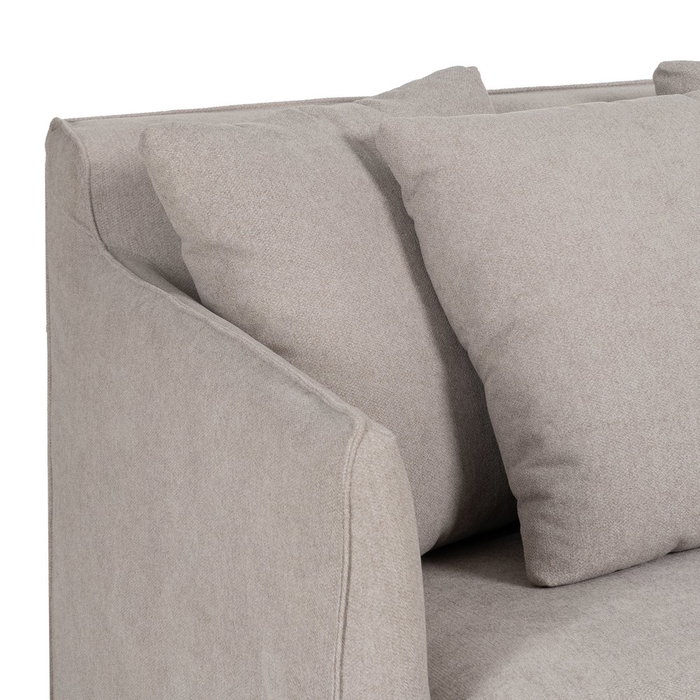 Sofá Taupe Tejido Salón 237 X 91 X 78 cm