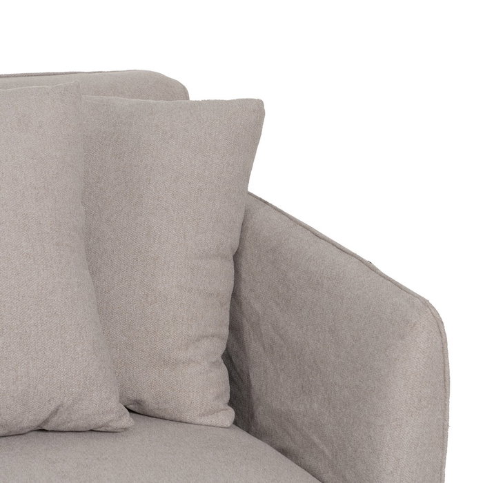 Sofá Taupe Tejido Salón 237 X 91 X 78 cm