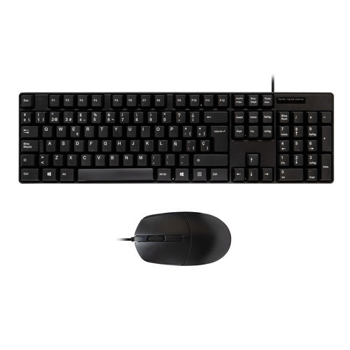 UNYKA UK50545 Combo Teclado y Ratón USB Negro Teclado Español 105 Teclas Ratón Óptico 1200 DPI UNYKA UK50545 Combo Teclado y Ratón USB Negro Teclado Español 105 Teclas Ratón Óptico 1200 DPI