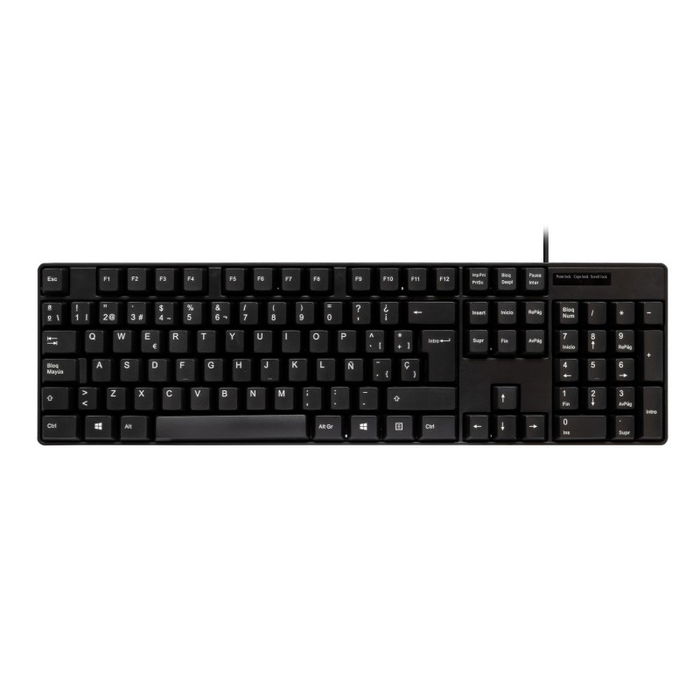 UNYKA Kit Teclado y Ratón USB, Teclado de Membrana 105 Teclas Español QWERTY con Numpad y Ratón Óptico 1200 DPI Ambidiestro, Negro UK50545 UNYKA Kit Teclado y Ratón USB, Teclado de Membrana 105 Teclas Español QWERTY con Numpad y Ratón Óptico 1200 DPI Ambidiestro, Negro UK50545