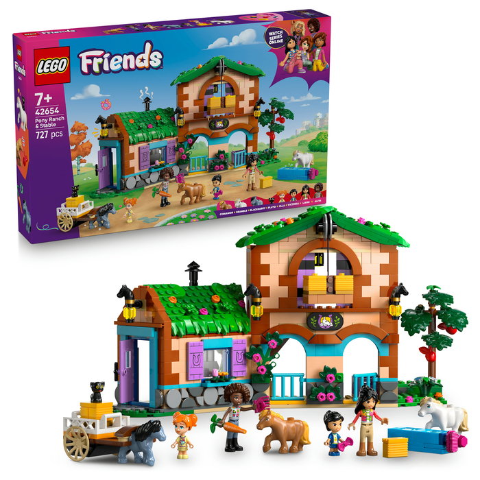 LEGO Friends Rancho de ponis y establos, 727 piezas