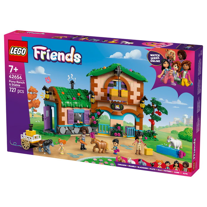 LEGO Friends Rancho de ponis y establos, 727 piezas