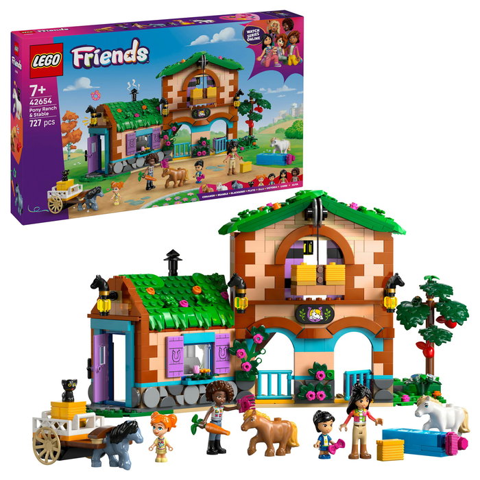 LEGO Friends Rancho de ponis y establos, 727 piezas