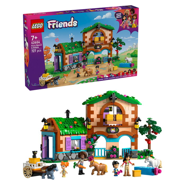 LEGO Friends Rancho de ponis y establos, 727 piezas