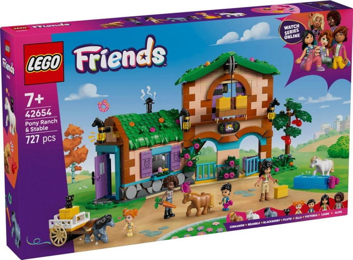 LEGO Friends Rancho de ponis y establos, 727 piezas