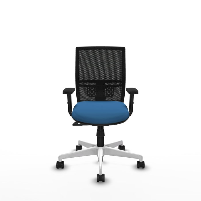 PIQUERAS Y CRESPO Silla de oficina Yunquera con mecanismo Sincro, Azul claro y Negro PIQUERAS Y CRESPO Silla de oficina Yunquera con mecanismo Sincro, Azul claro y Negro