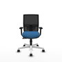PIQUERAS Y CRESPO Silla de oficina Yunquera con mecanismo Sincro, Azul claro y Negro