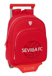Mochila Escolar con Ruedas Sevilla Fútbol Club Rojo 28 x 34 x 10 cm