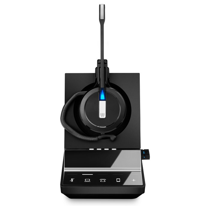 EPOS IMPACT SDW 5016 Auricular DECT Inalámbrico Monoaural para Oficina con Cancelación de Ruido, Negro - Compatible EU/UK/AUS