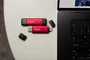 Kingston XS2000 Dual Portable SSD 2TB - USB-C y USB-A 3.2 Gen 2, 1050MB/s, Metal - Negro/Rojo