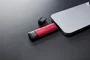 Kingston XS2000 Dual Portable SSD 2TB - USB-C y USB-A 3.2 Gen 2, 1050MB/s, Metal - Negro/Rojo