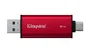 Kingston XS2000 Dual Portable SSD 2TB - USB-C y USB-A 3.2 Gen 2, 1050MB/s, Metal - Negro/Rojo