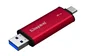 Kingston XS2000 Dual Portable SSD 2TB - USB-C y USB-A 3.2 Gen 2, 1050MB/s, Metal - Negro/Rojo
