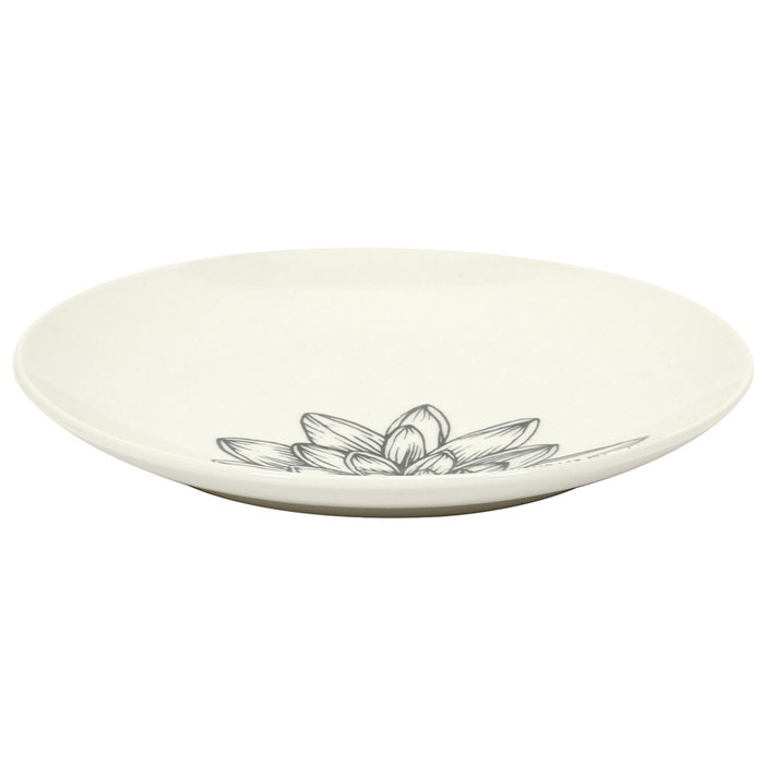 Home Deco Factory Plato Cottage Gris 20 cm