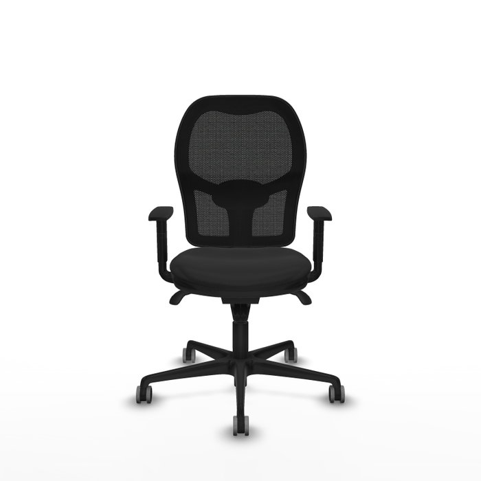 PIQUERAS Y CRESPO Silla de oficina Jorquera con mecanismo Sincro, Negro PIQUERAS Y CRESPO Silla de oficina Jorquera con mecanismo Sincro, Negro