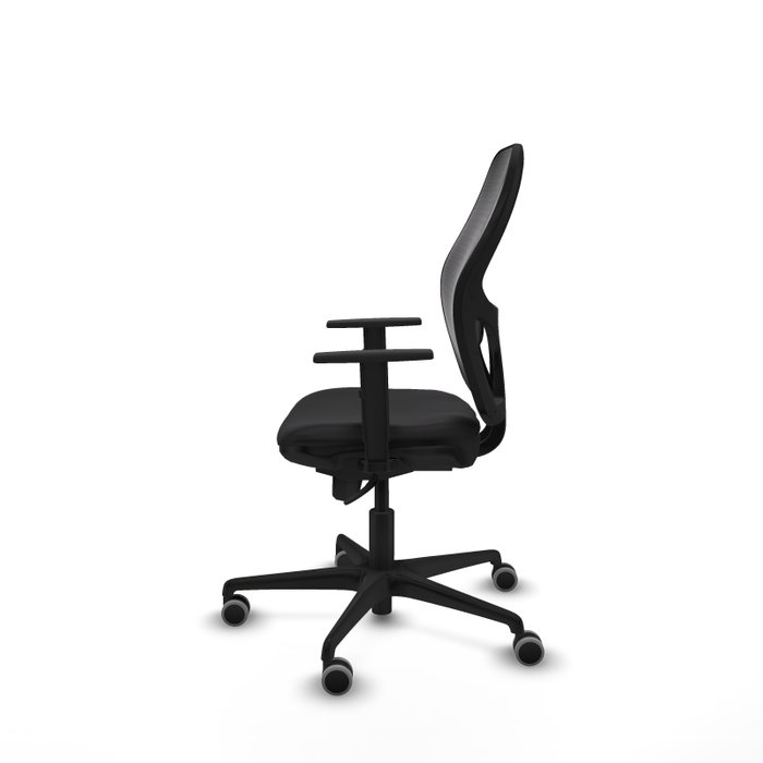PIQUERAS Y CRESPO Silla de oficina Jorquera con mecanismo Sincro, Negro PIQUERAS Y CRESPO Silla de oficina Jorquera con mecanismo Sincro, Negro
