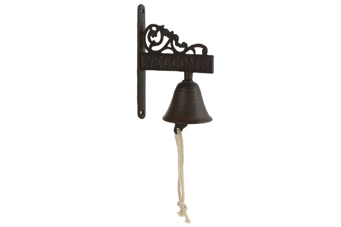 DKD Home Decor Campana Negro Marron Hierro Colado Cuerda 7.5 x 18.5 x 14.5 cm DKD Home Decor Campana Negro Marron Hierro Colado Cuerda 7.5 x 18.5 x 14.5 cm