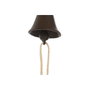 DKD Home Decor Campana de Hierro Colado con Cuerda Negro y Marrón 14,5x7,5x18,5 cm