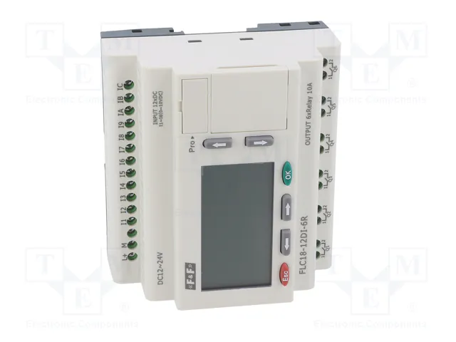 F&F FLC18-12DI-6R Relé programable