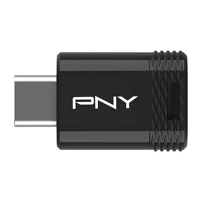 PNY Technologies Elite-X Fit 128 GB USB Tipo C 3.2 Gen 1 Pendrive Negro, Velocidad Lectura 200 MB/s, Incluye Llavero