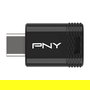 PNY Technologies Elite-X Fit 128 GB USB Tipo C 3.2 Gen 1 Pendrive Negro, Velocidad Lectura 200 MB/s, Incluye Llavero