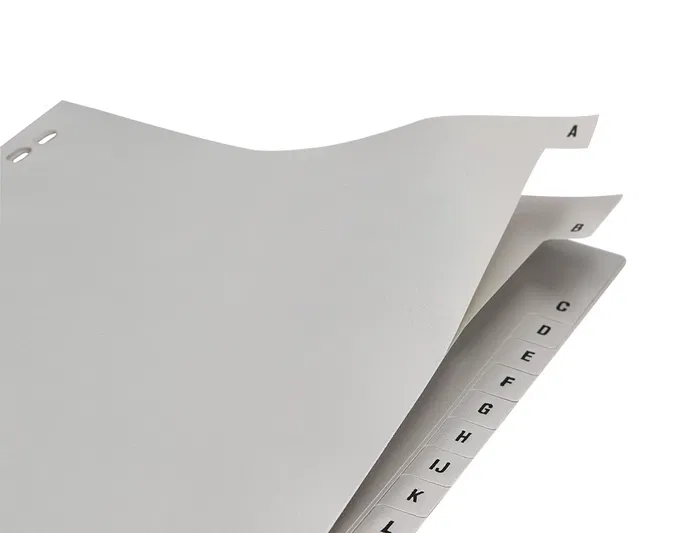 Q-connect Separador Alfabético Plástico A-Z DIN A4 Multitaladro Q-connect Separador Alfabético Plástico A-Z DIN A4 Multitaladro