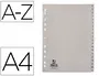 Q-connect Separador Alfabético Plástico A-Z DIN A4 Multitaladro