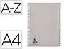 Q-connect Separador Alfabético Plástico A-Z DIN A4 Multitaladro