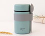 KioKids Termo Papillero de Acero Inoxidable 500 mL con Cuchara, Sage - Colección Little Sauvages