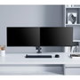 MANHATTAN Soporte Doble de Sobremesa Articulado con Resorte de Goma para Dos Monitores de 17 a 32 Pulgadas