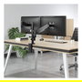 MANHATTAN Tischhalterung Gasdruckfeder Kugelgelenk für zwei Monitore bis 81,28cm (48,18-81,28cm) 17-32 Zoll max. 8kg pro Arm