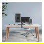 MANHATTAN Tischhalterung Gasdruckfeder Kugelgelenk für zwei Monitore bis 81,28cm (48,18-81,28cm) 17-32 Zoll max. 8kg pro Arm
