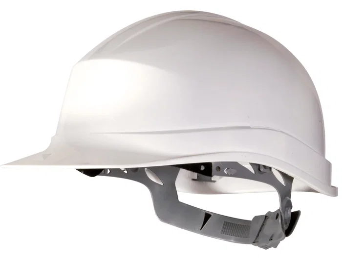 Deltaplus Casco de Protección Polietileno Obra Trabajos Eléctricos Baja Tensión Color Blanco