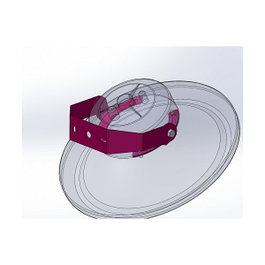Synergy21 LED Spot Pendelleuchte UFO size M con soporte de pared