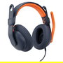 Logitech Auriculares Zone Learn Classic Blue con Micrófono para Estudiantes, Cableados, Supraaurales, Cancelación de Ruido Activa, Azul